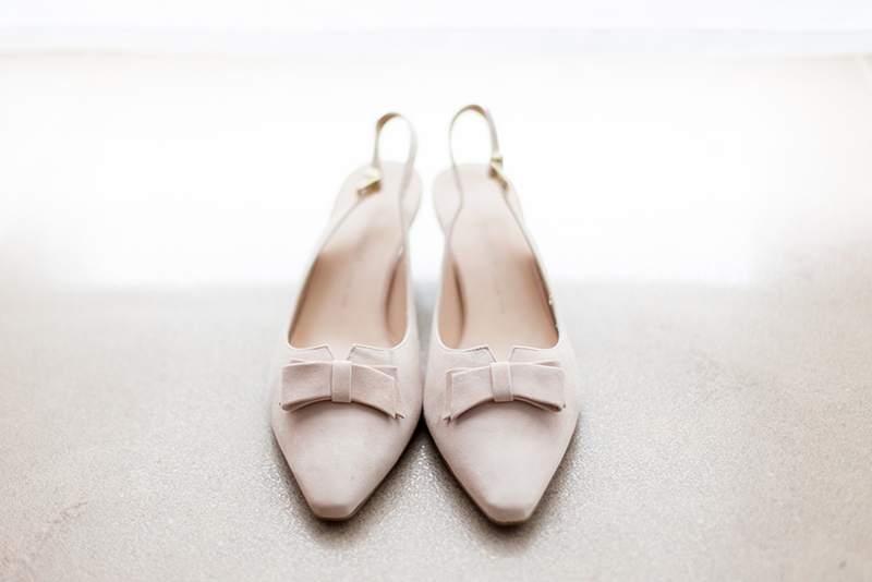 Braut-Schuhe aus Wildleder in Rosa