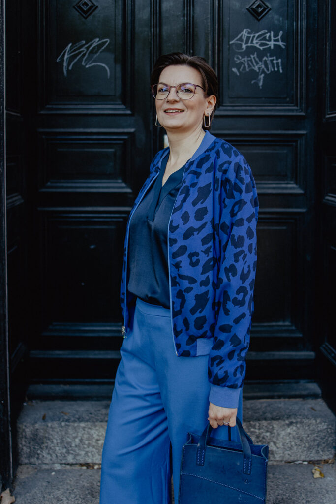 Leo Jacke Damen blau